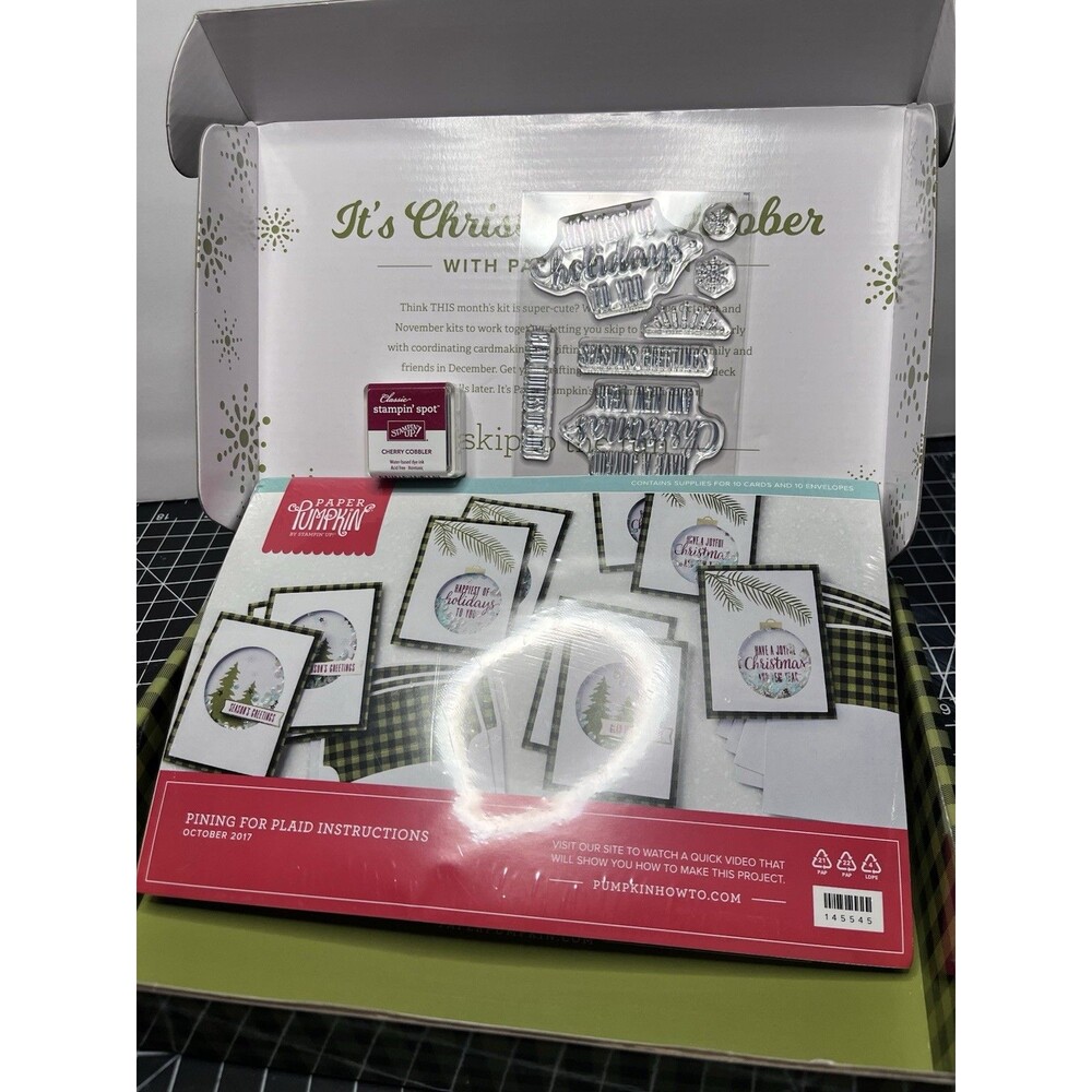 Stampin Up Paper Pumpkin pining for plaid october 2017 NEW